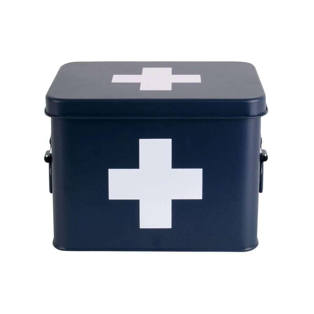 MEDICINE BOX - Boîte à pharmacie s métal bleu nuit