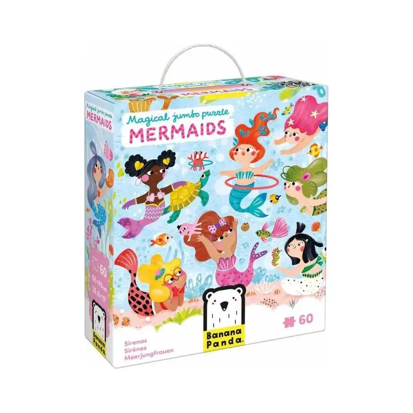 Puzzle 60-teilig Magical Jumbo Meerjungfrauen