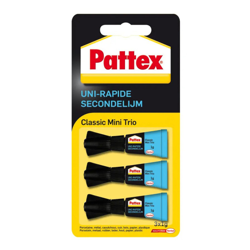 Colle Classic Mini 1 g 3 pièces PATTEX