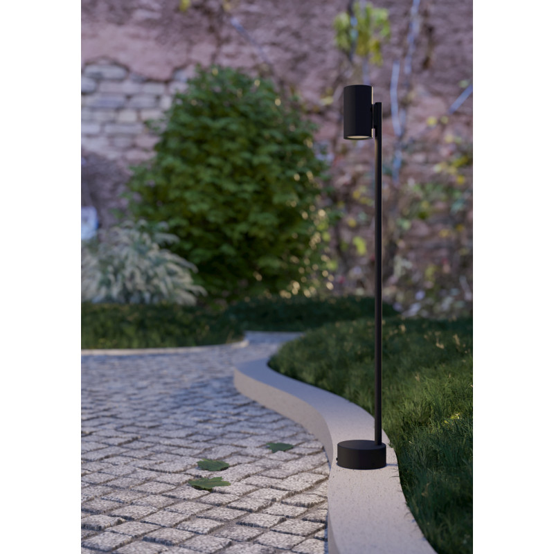Lampadaire extérieur LED Izzalini noir GU10 2,8 W EGLO