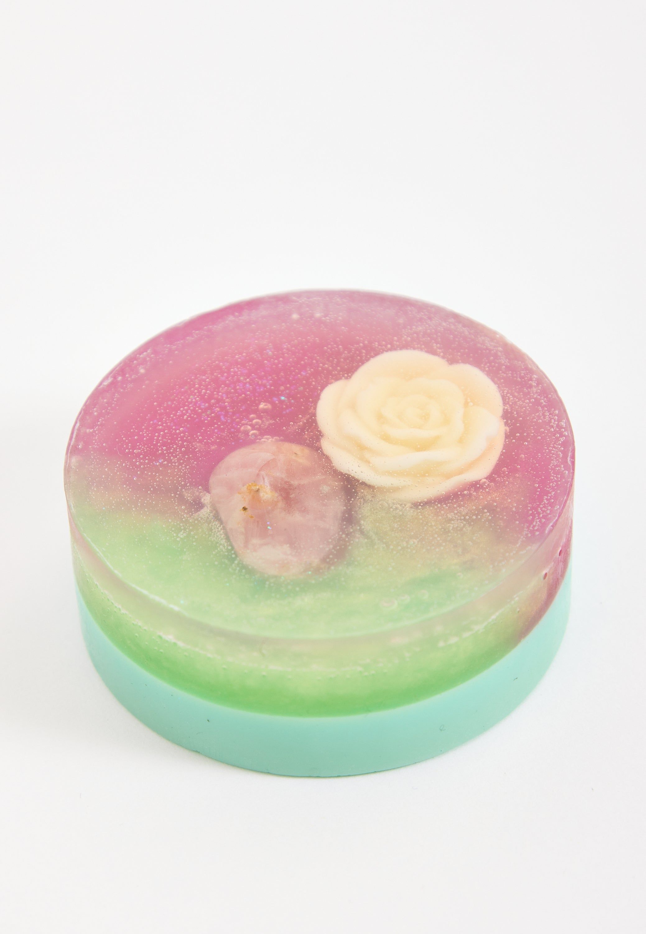 Liquorish Rose Quartz Semi Precious Stone Soap