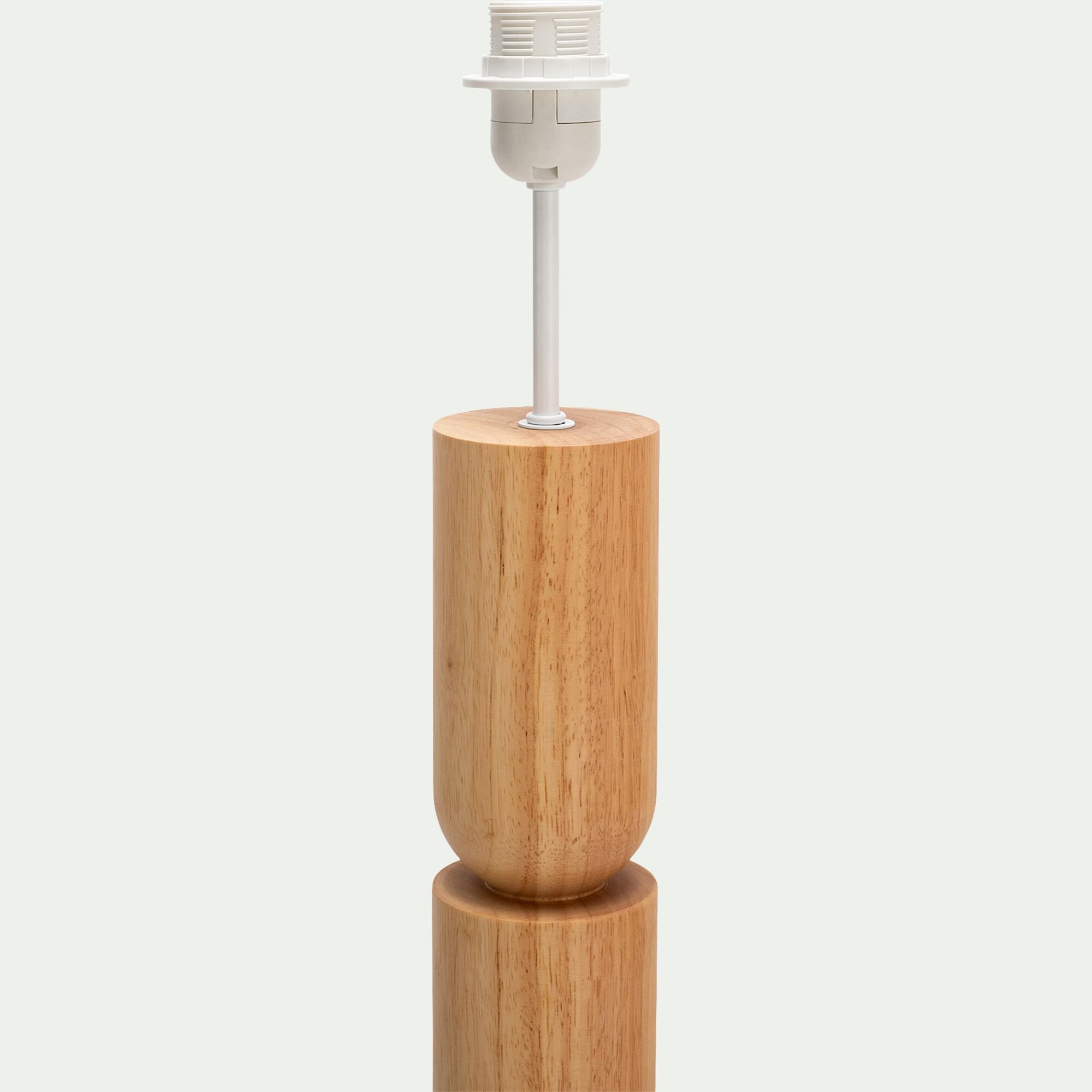 AGIOS - Pied de lampadaire en bois d'hévéa H152 cm - bois clair