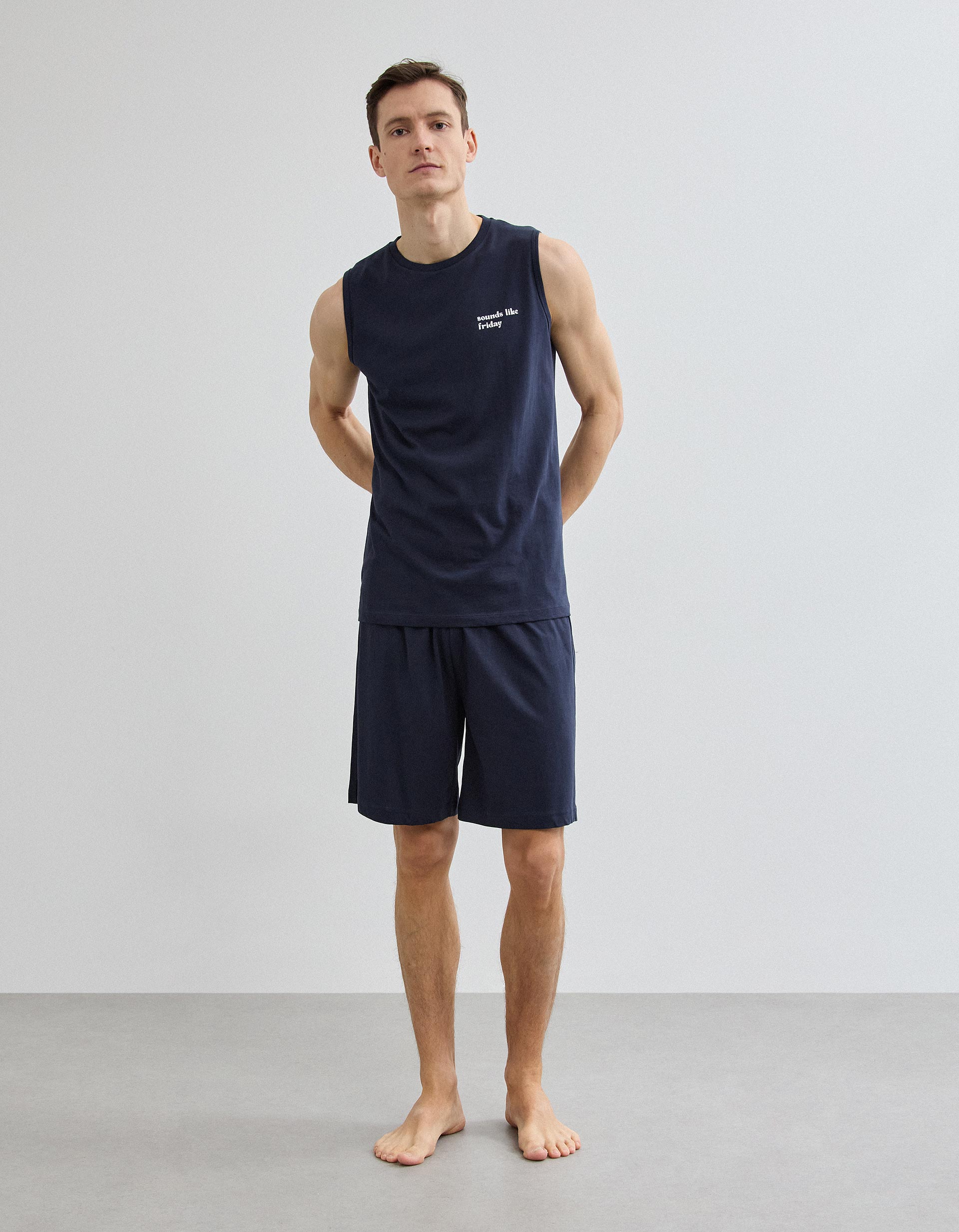 Pijama, Homem, Azul Escuro
