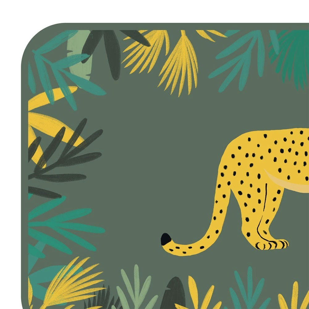 ANIMAUX AND CO - Tapis enfant aspect velours 45x75cm
