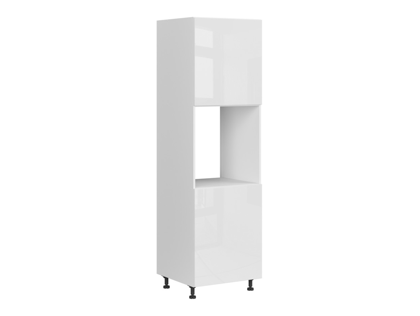 Szafka pod zabudowę piekarnika Top Line 60 cm prawa biały połysk