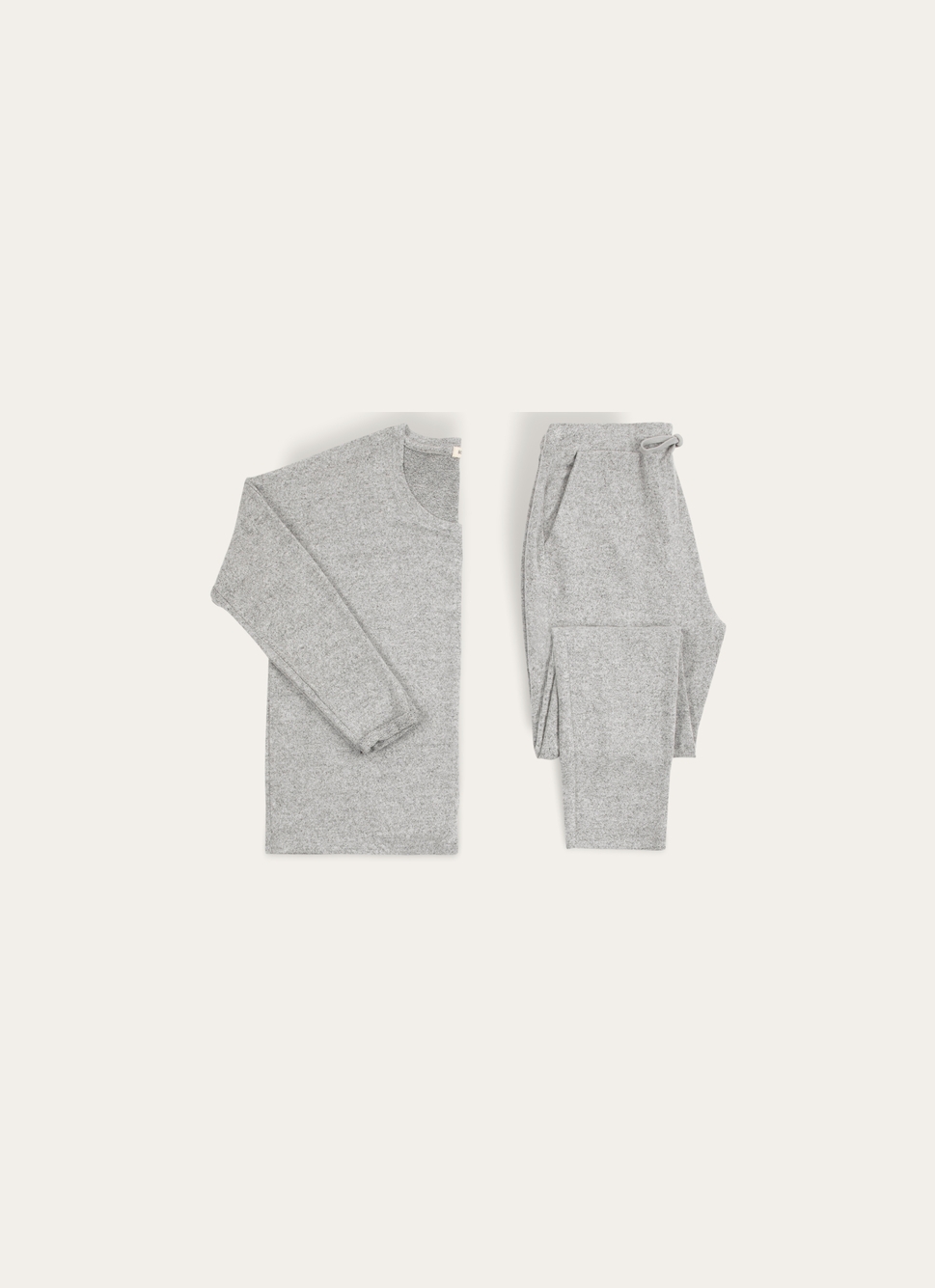 PULL à MANCHES LONGUES GRIS CHINE