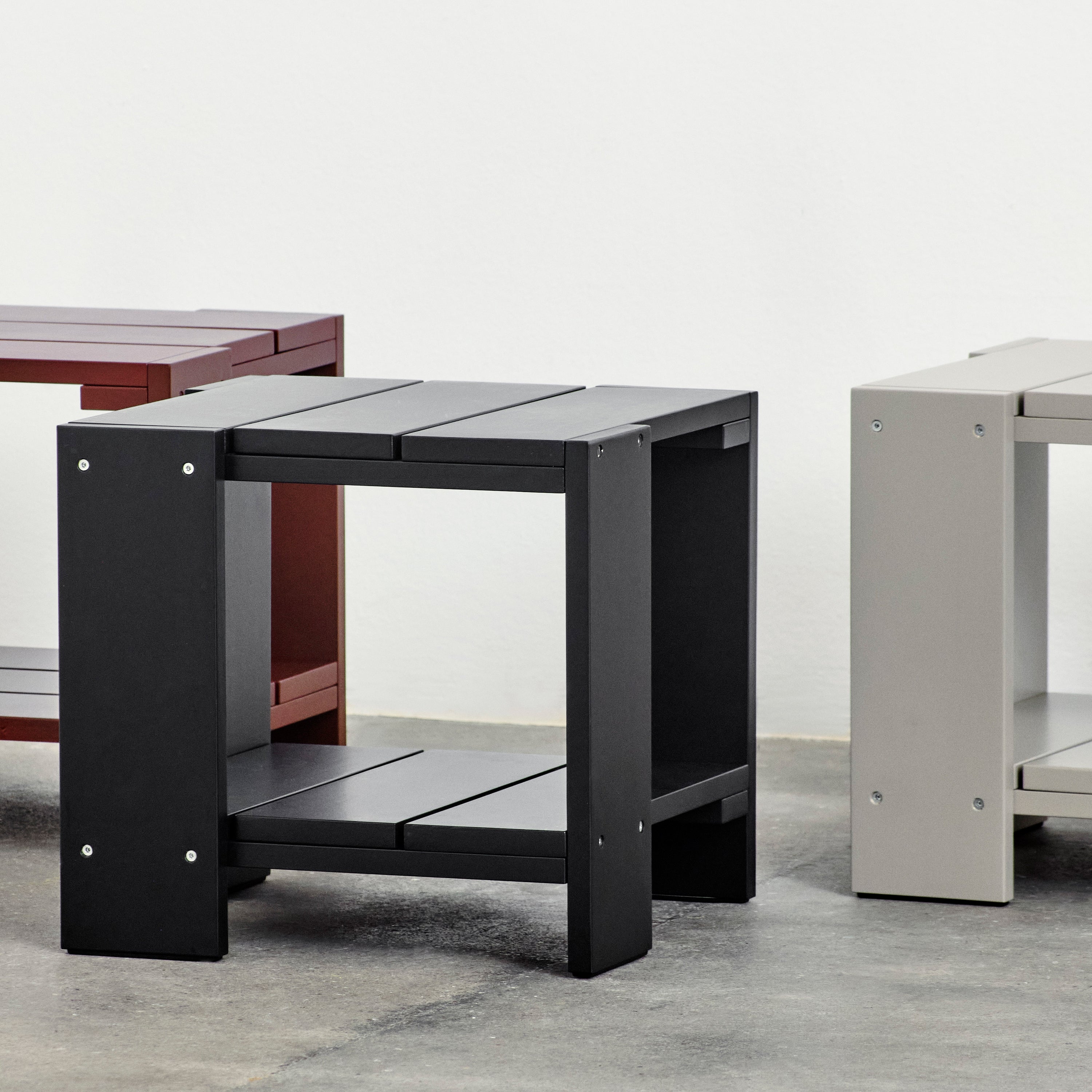 HAY Crate Bijzettafel H 45 cm - Zwart