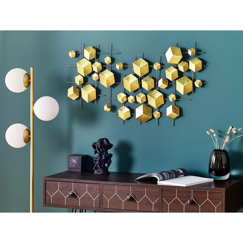 FLEROVIUM - Wanddecoratie - Goud - IJzer