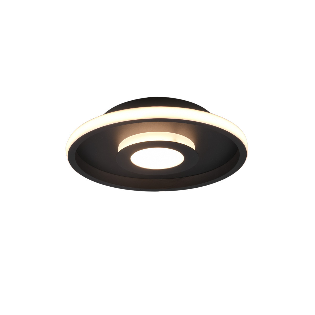 Plafon ASCARIokrągły czarno-biały LED 1x28W 30cm 3200lm IP44 Trio