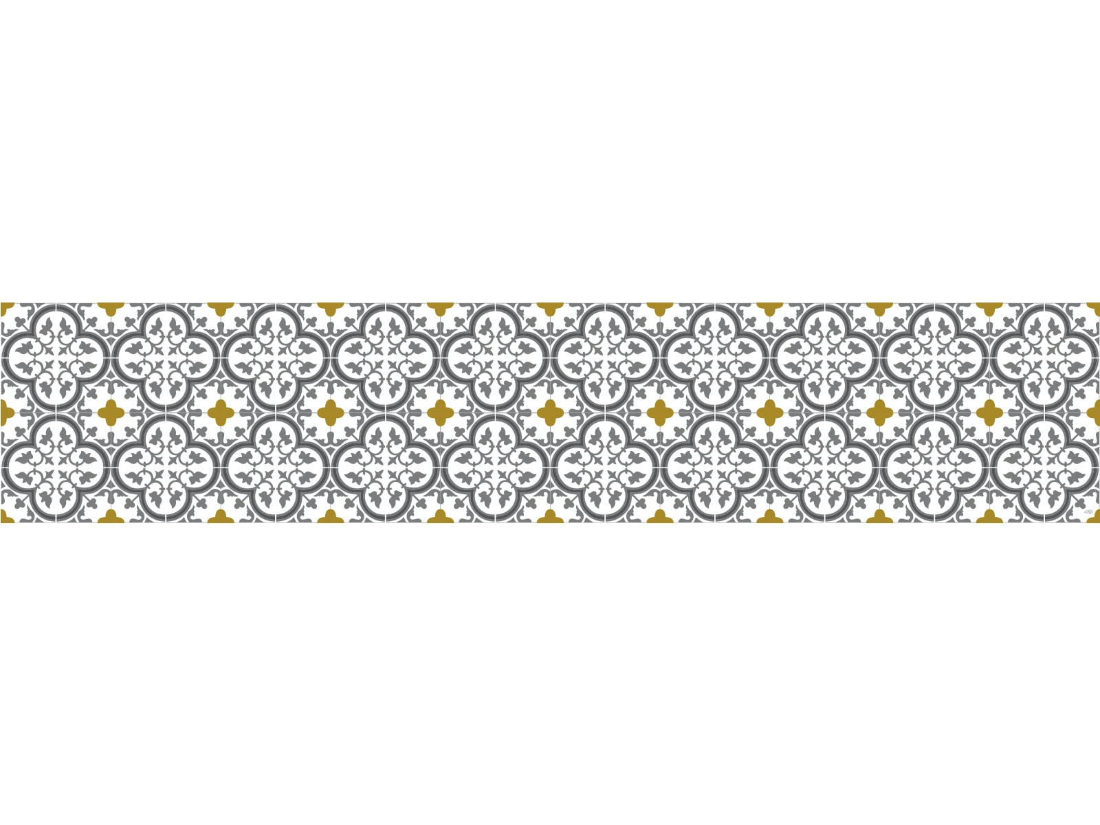 TUILERIES - Crédence adhésive safran 400x40cm