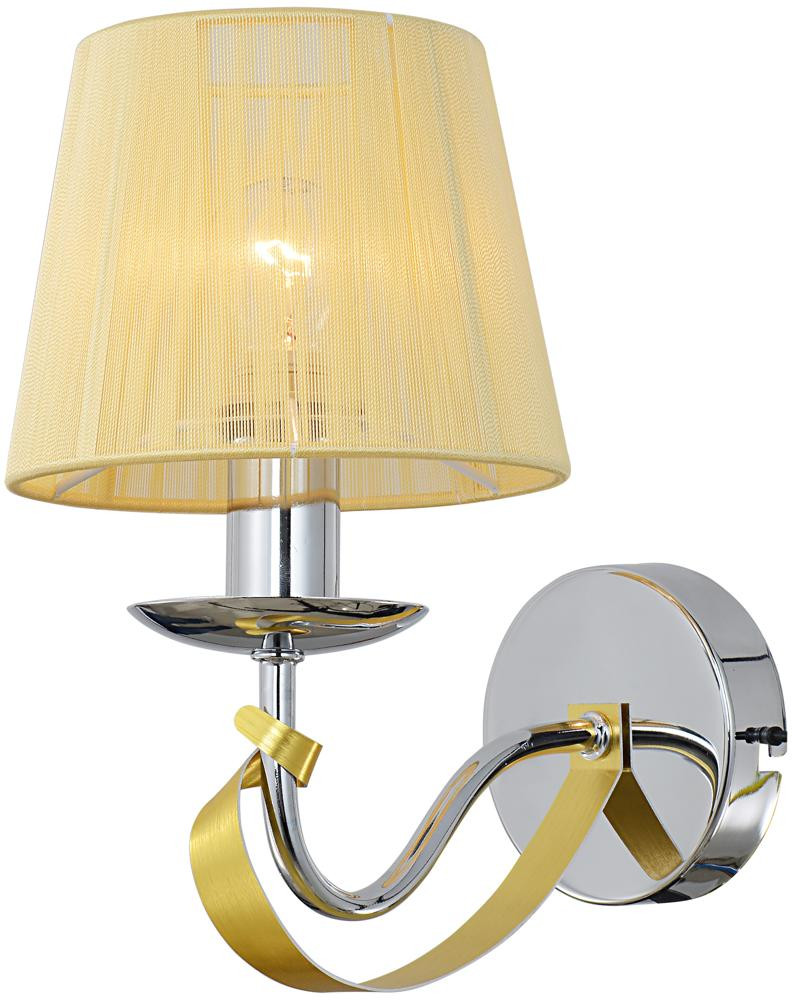 Lampa kinkiet DIVA 1x40w e14 chrom/złoty
