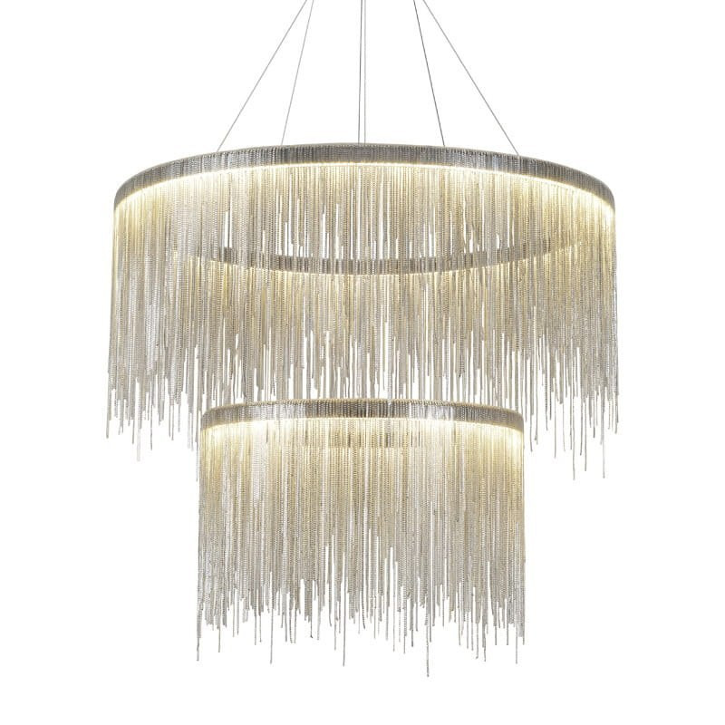 Fontanna Silver Avenue podwójny żyrandol Ø80 cm   Ø60cm