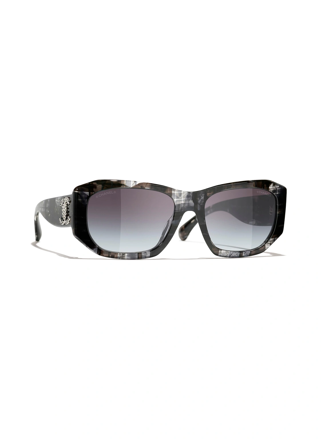 CHANEL Rechteckige Sonnenbrille