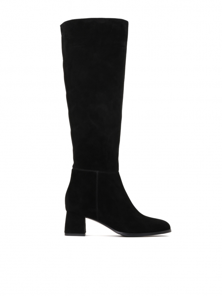 Ladies' black high boots
