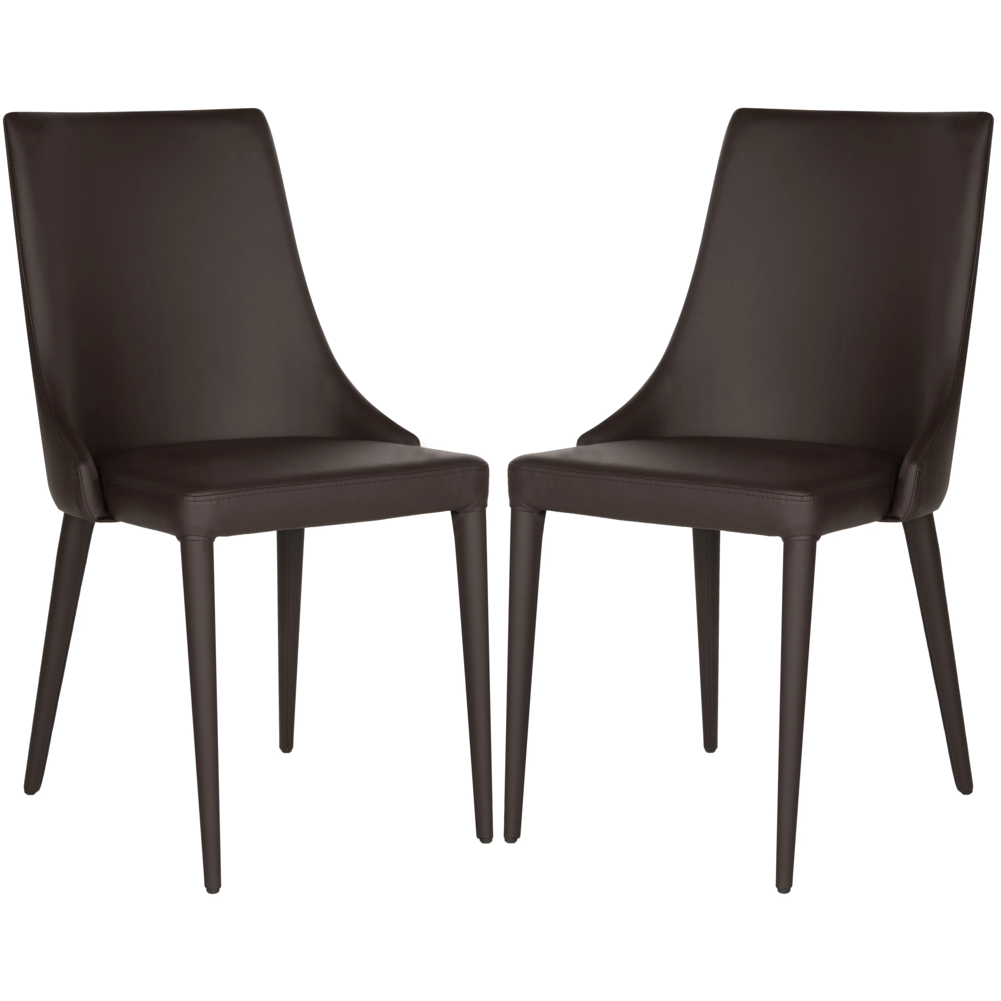 SAFAVIEH Socorro Mid-Century Modern White Dining Chair (Set of 2) - 23.6 x 19.6 x 35.5 - 24Wx20Dx36H