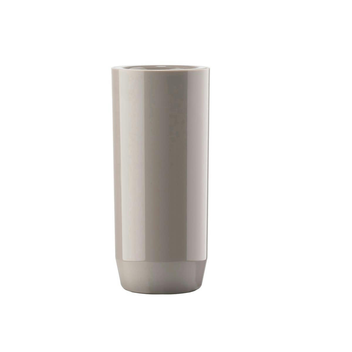 SUII - Pot à brosse à dents haut brillant en plastique taupe