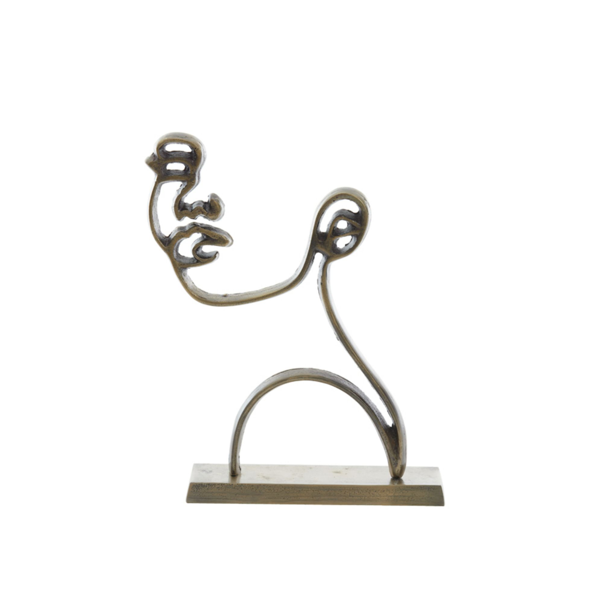 Light & Living ornament Face - brons - 28x8x38cm