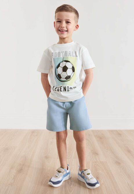 Younger Boys Blue Cotton Rich Chino Shorts