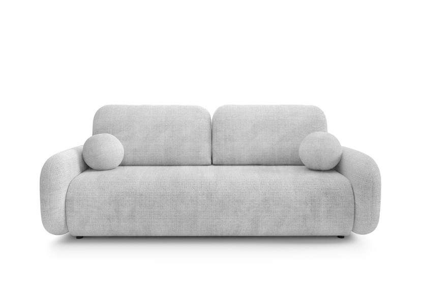 Sofa tapicerowana LEO z funkcją spania Jasny szary