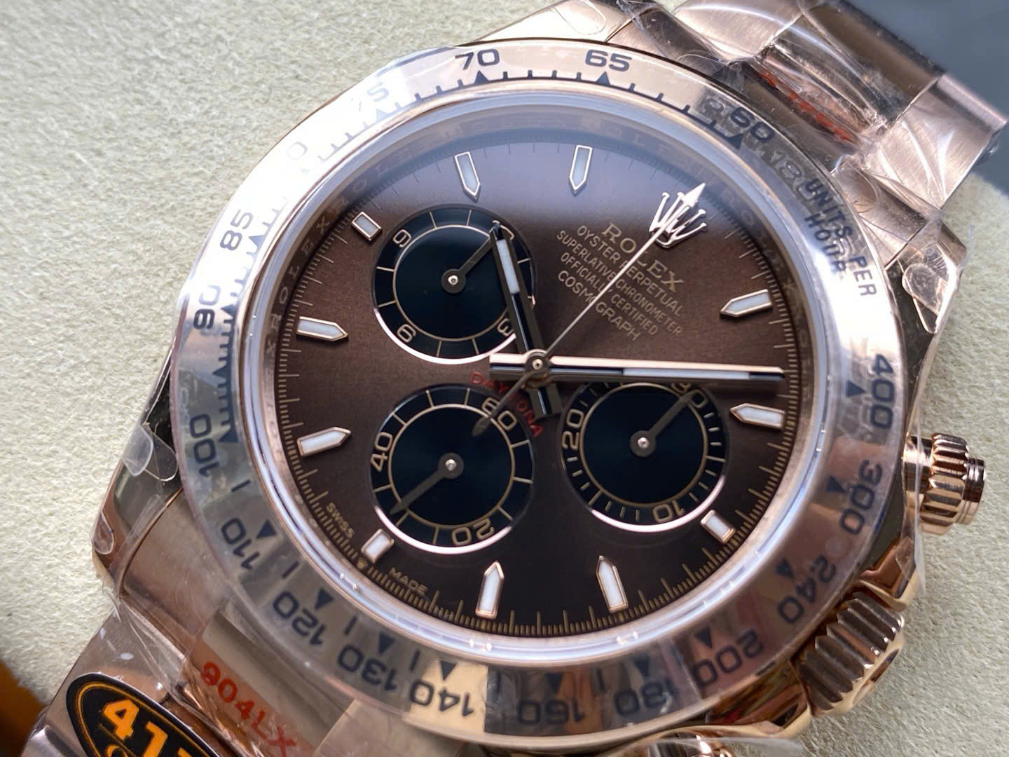 Rolex Daytona 116505 RG Plated Chocolate Dial 40mm Oyster Super Clone