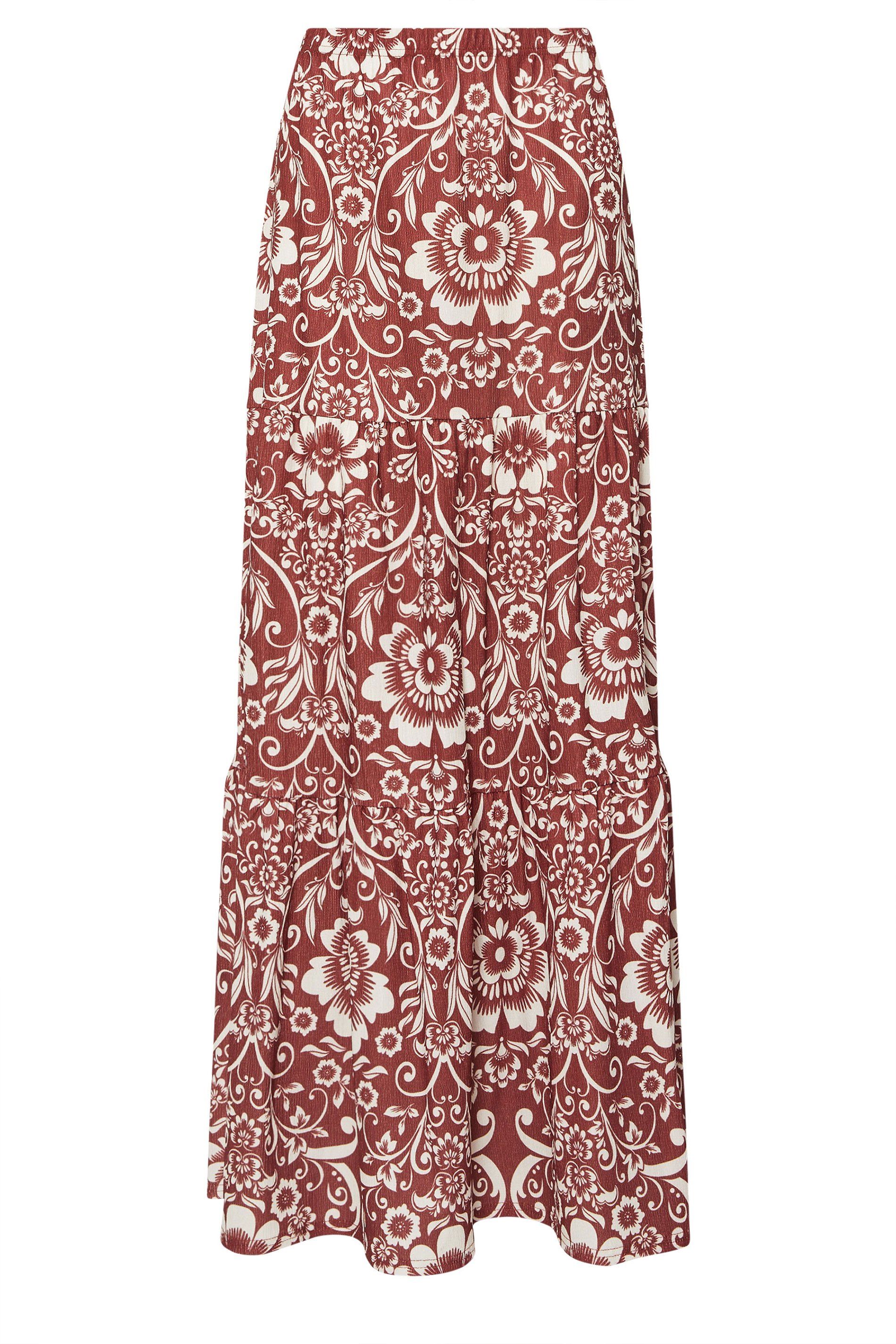 Long Tall Sally Tall Floral Tiered Maxi Skirt