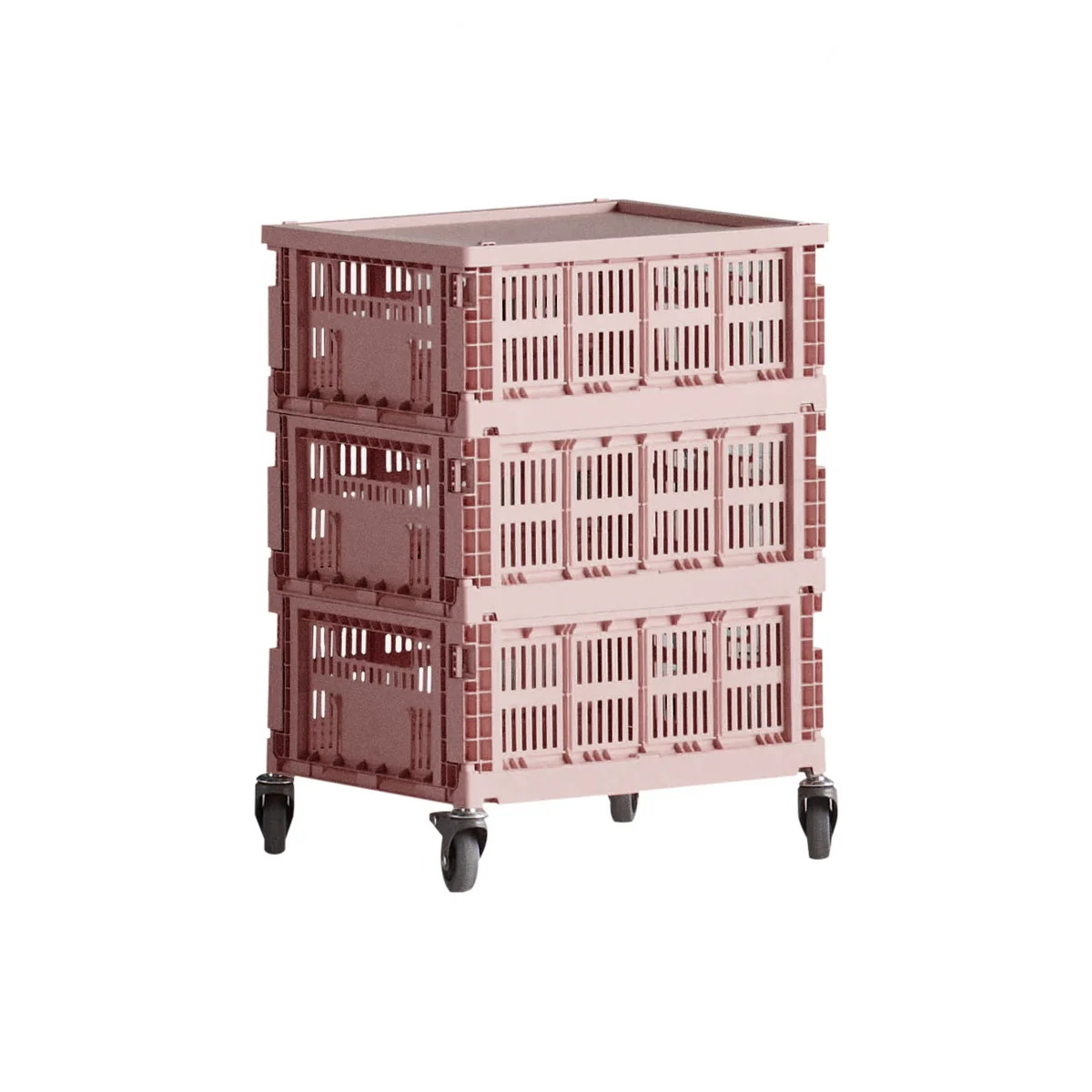 HAY - Colour Crate Beistelltisch auf Rollen, medium