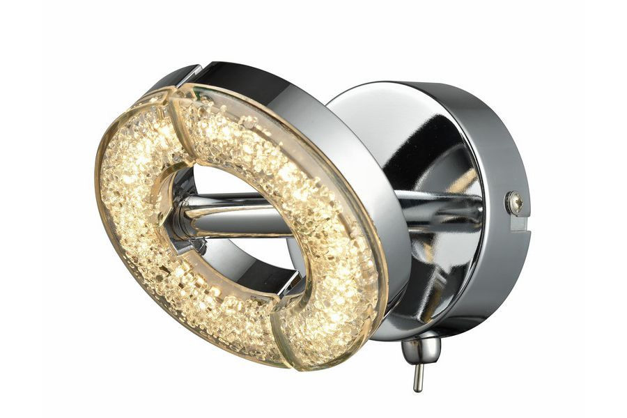 Kinkiet Semicnikiel LED 2x6W 480lm wym:10x10x10cm IP20 Reality