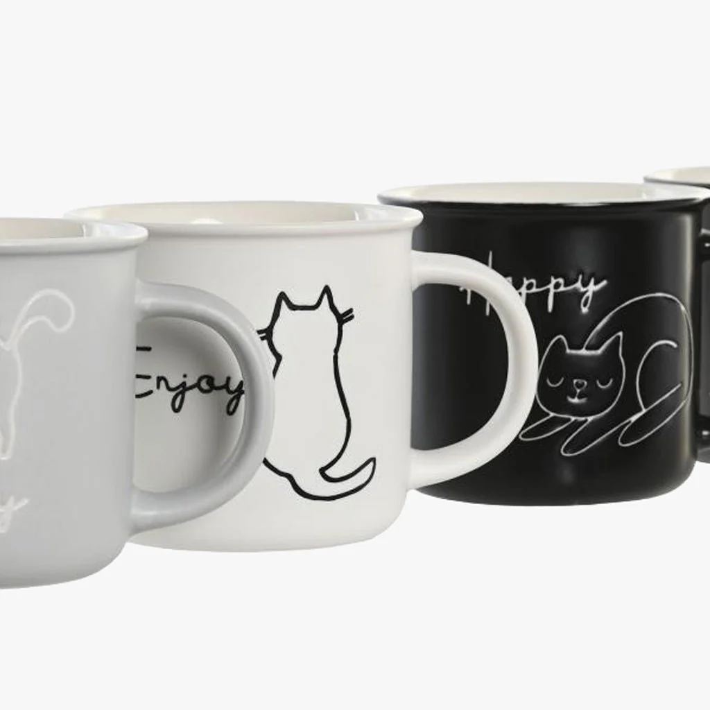 Caneca 360ml MINIMAL CATS