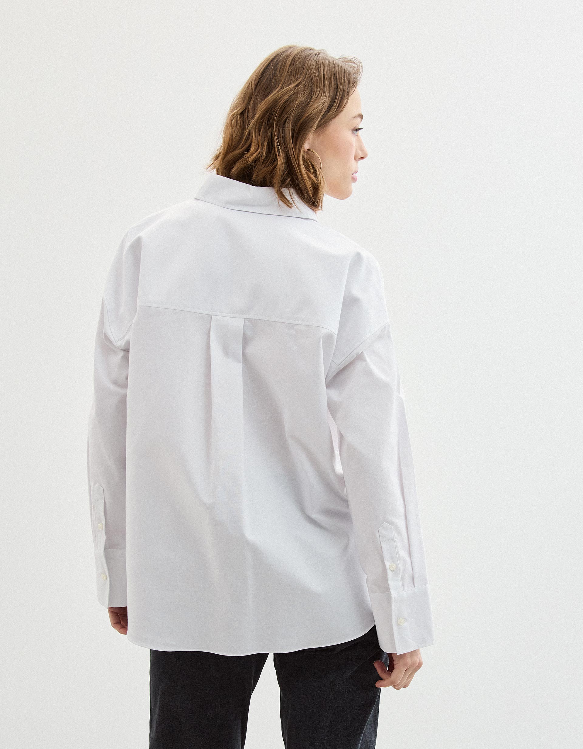 Camisa Oxford, Mulher, Branco
