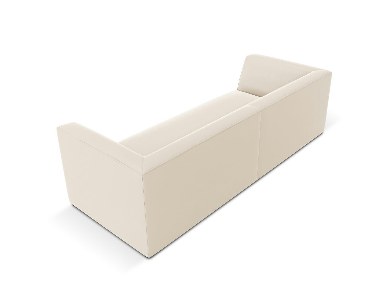 CHARLES - Canapé 3 places en Velours Beige