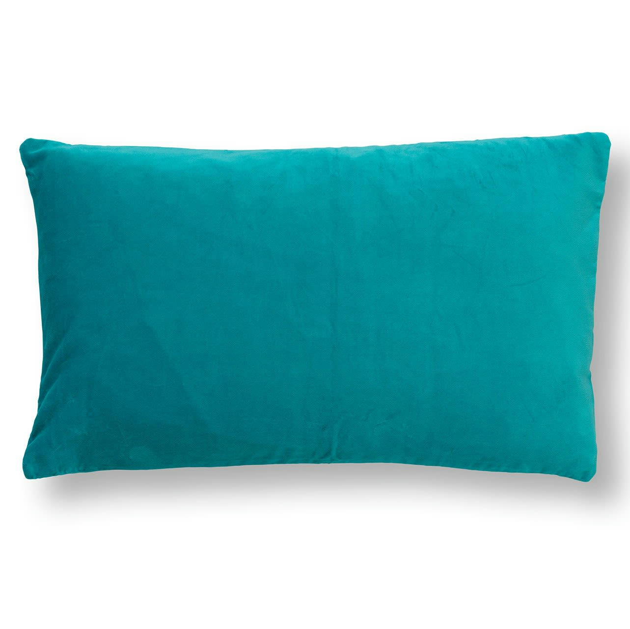 PIPPA - Housse de coussin bleu en velours-30x50 cm avec motif rayé