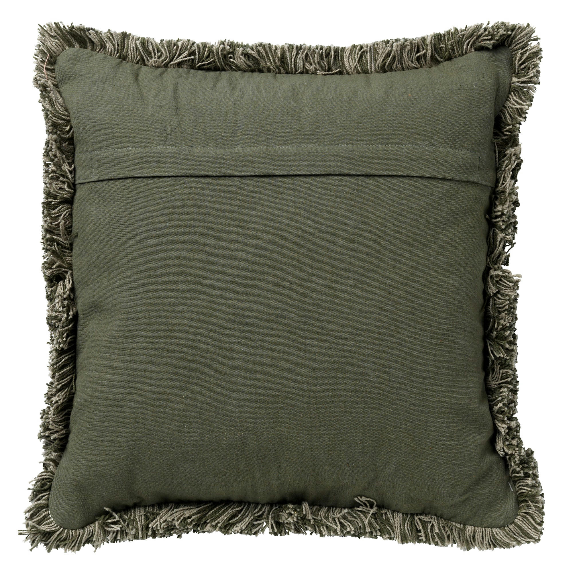 - Coussin - vert en coton 45x45 cm avec motif