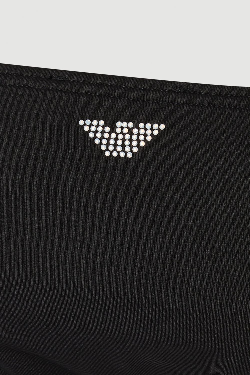 Emporio Armani Ea Rem.Cups Band   Bow Brazilian Bikini Black