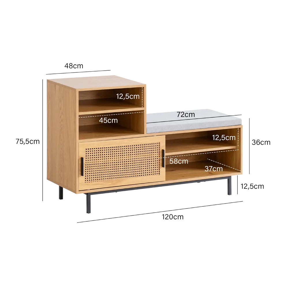 Schuhbank Holz