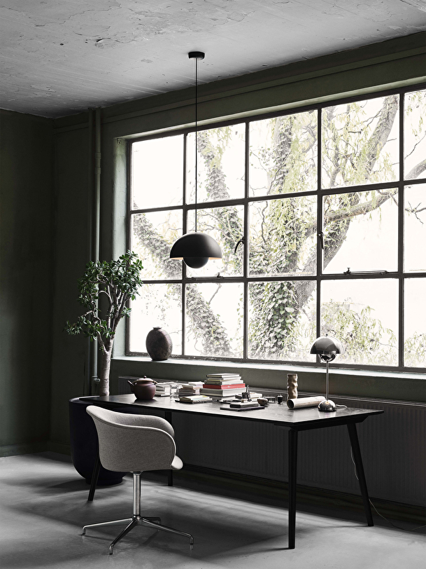 Suspension flowerpot vp7 noir mat - &tradition noir