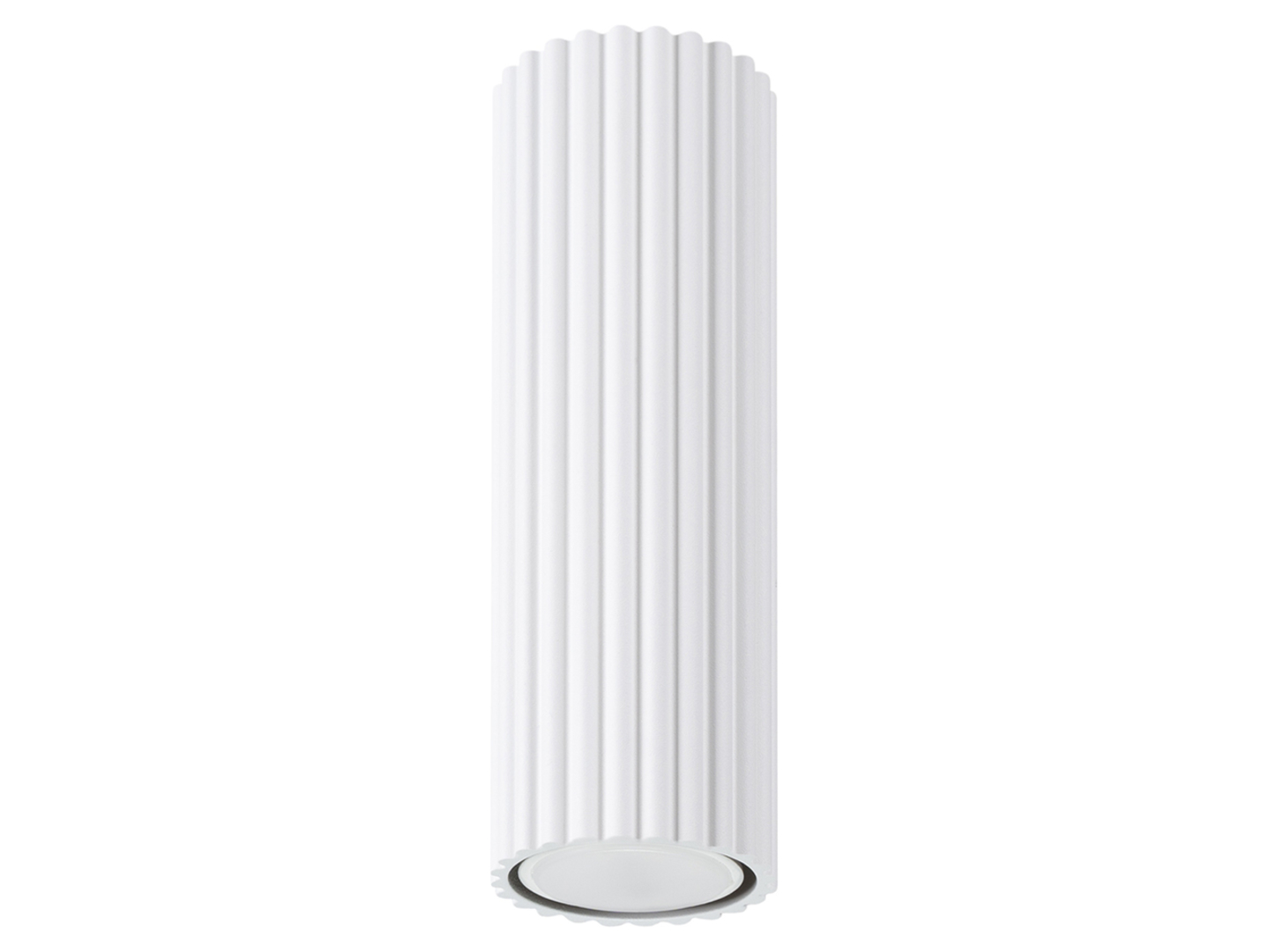 Lampa natynkowa Karbon aluminiowa 20 cm biała