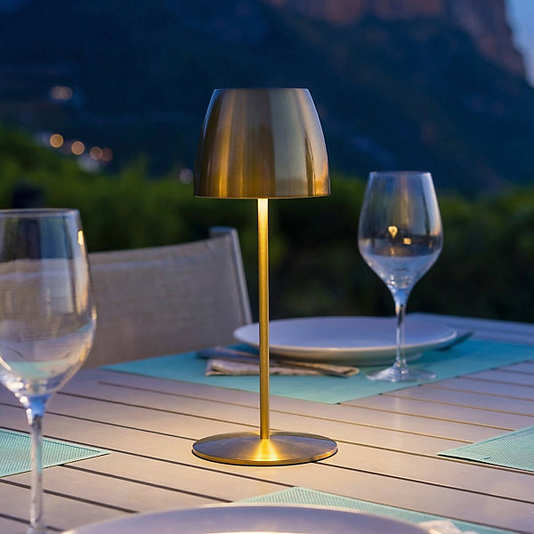 Lampe de table sans fil ORLUM Or H30cm