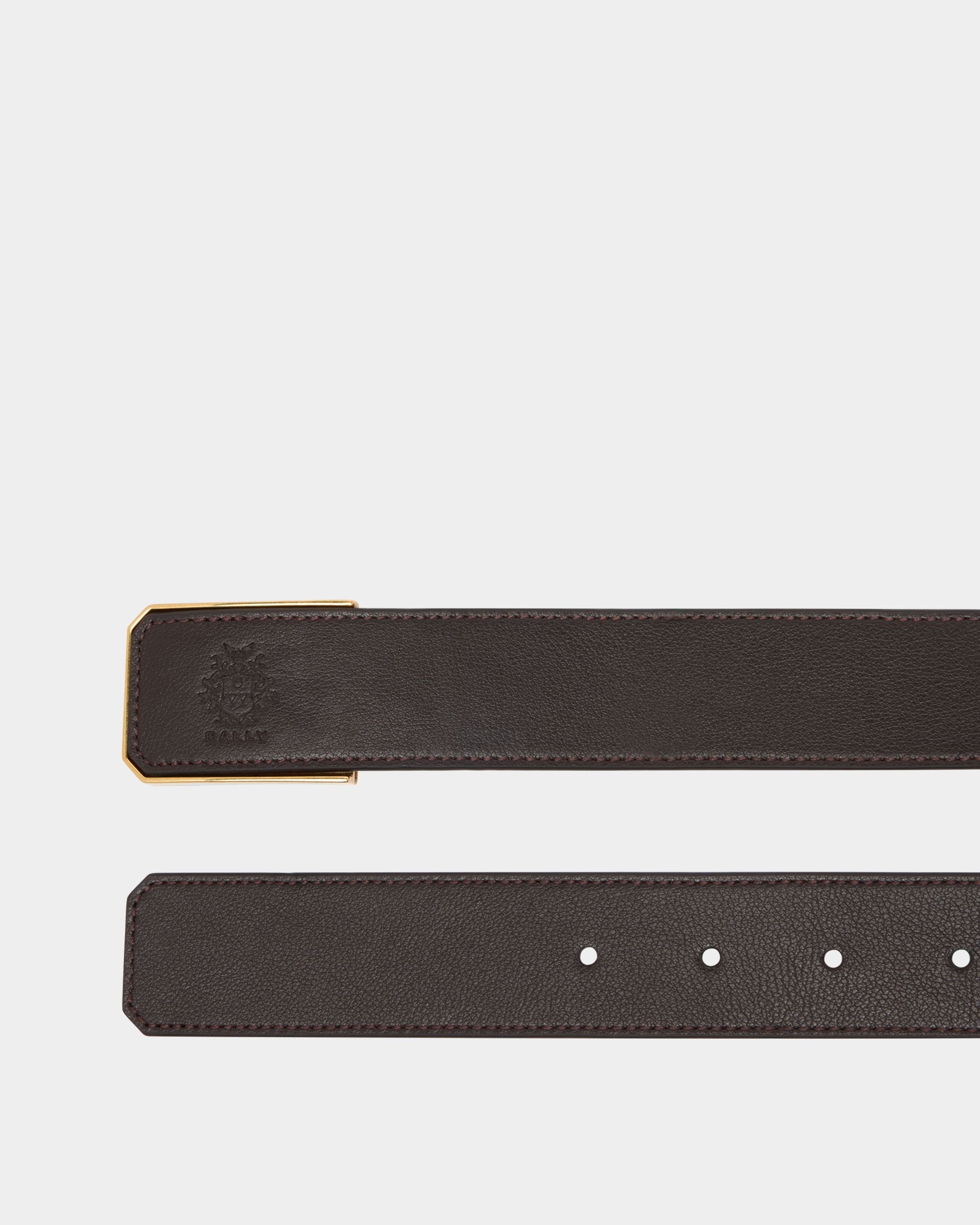 35 mm Breiter Cabot Gürtel Aus Leder In Ebenholz