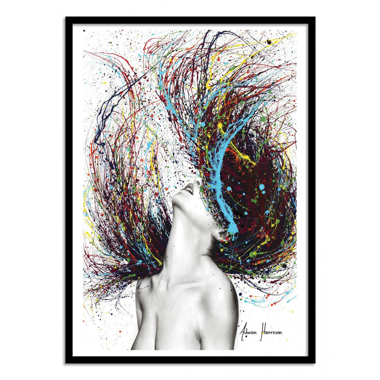 ASHVIN HARRISON - EXCITE - ASHVIN HARRISON - Affiche d'art 50 x 70 cm