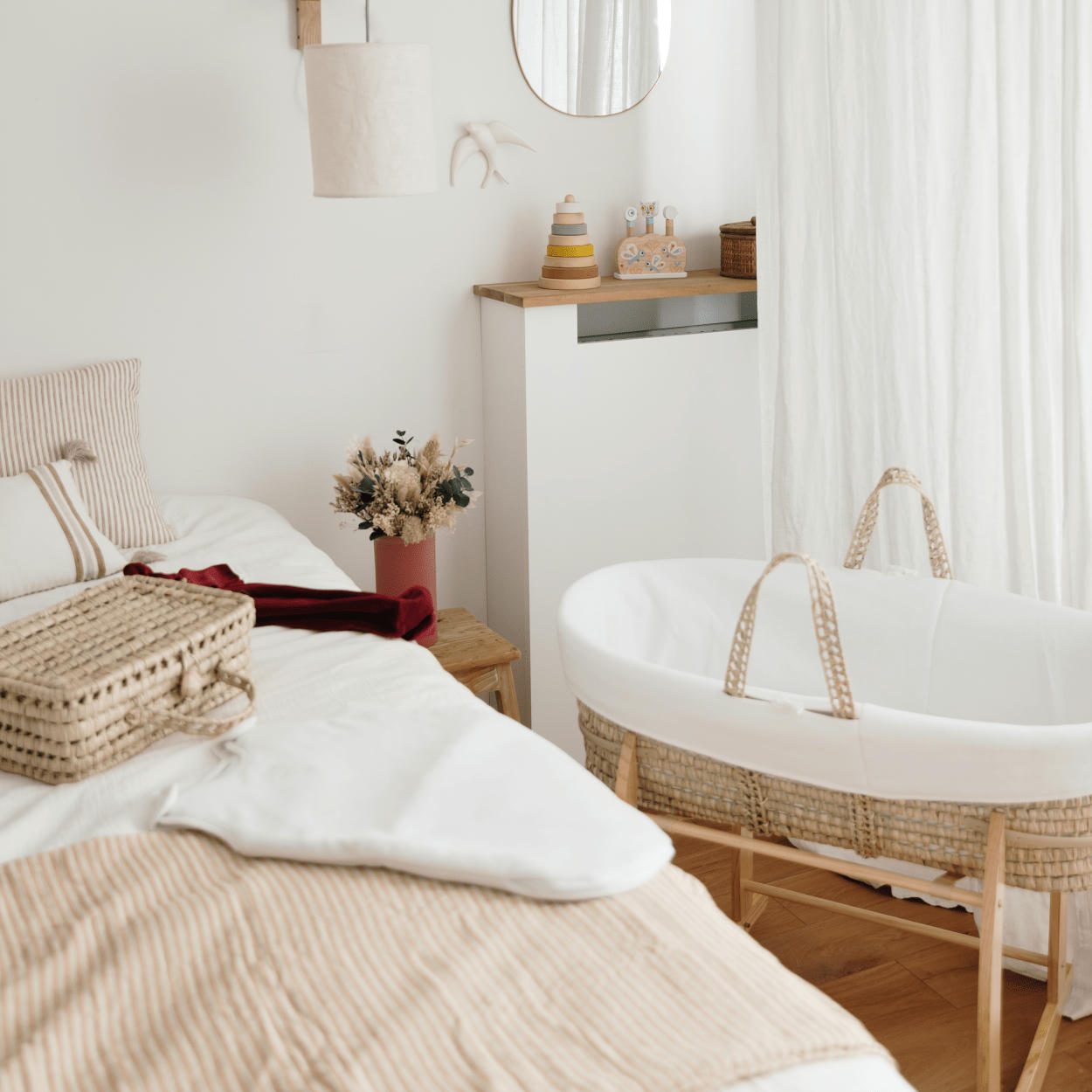 COUFFINS - Couffin Bébé - Velours de Coton Bio - Couleur  Nuage