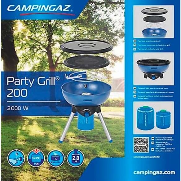 Camping-Grill »Party Grill™ 200 CV«, ØxH: 32 x 33 cm, Piezozündung