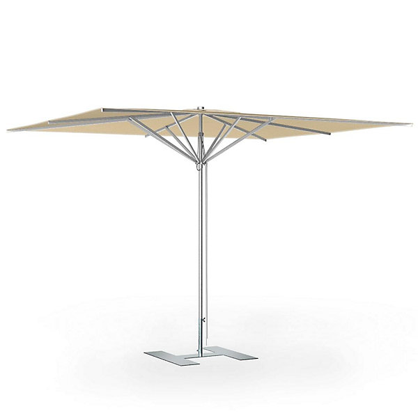 Parasol de terrasse complet Prémium Havane 300 x 250 Armature Gris