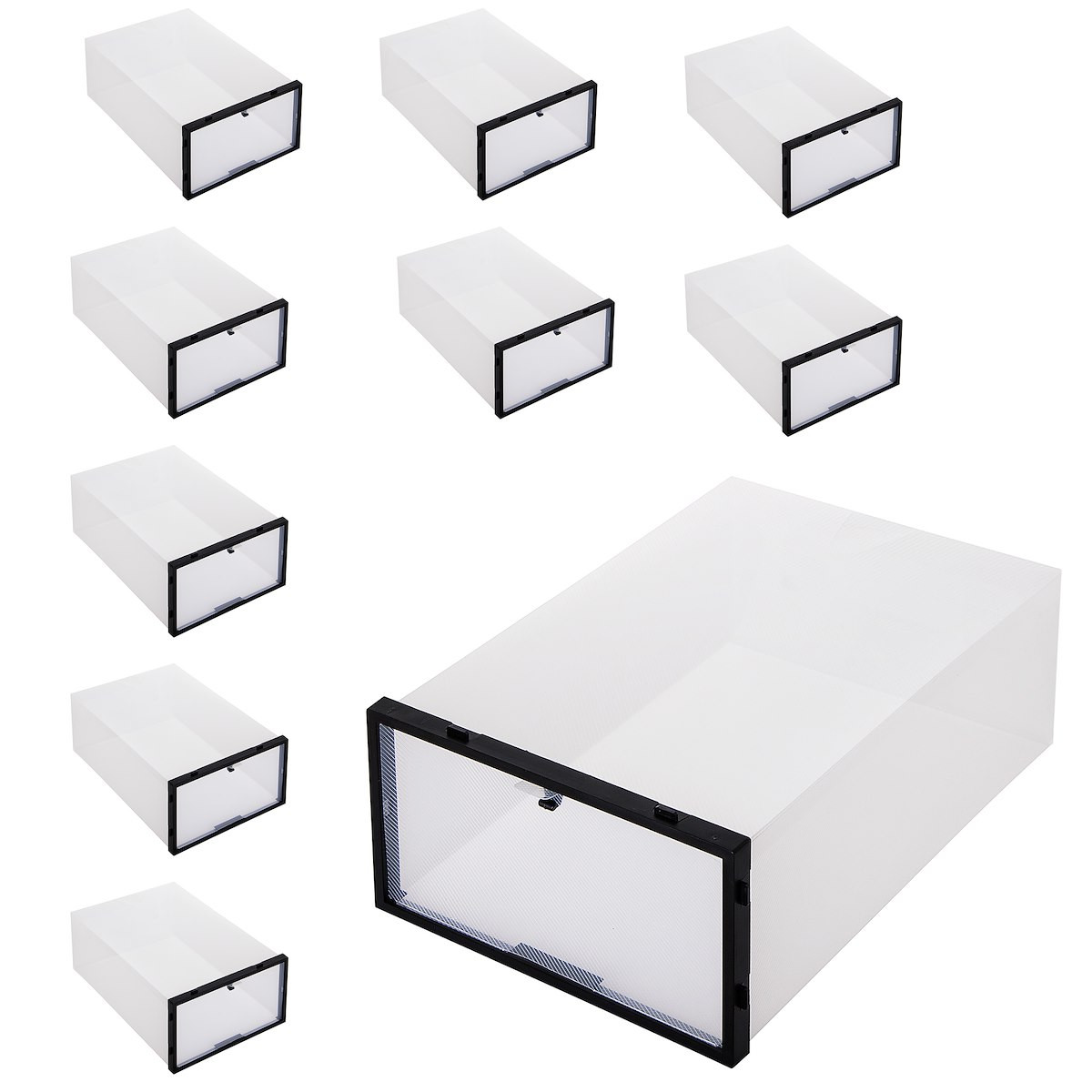Organizer na buty z otwieraną klapą 34x23x13,5 cm 10 szt.