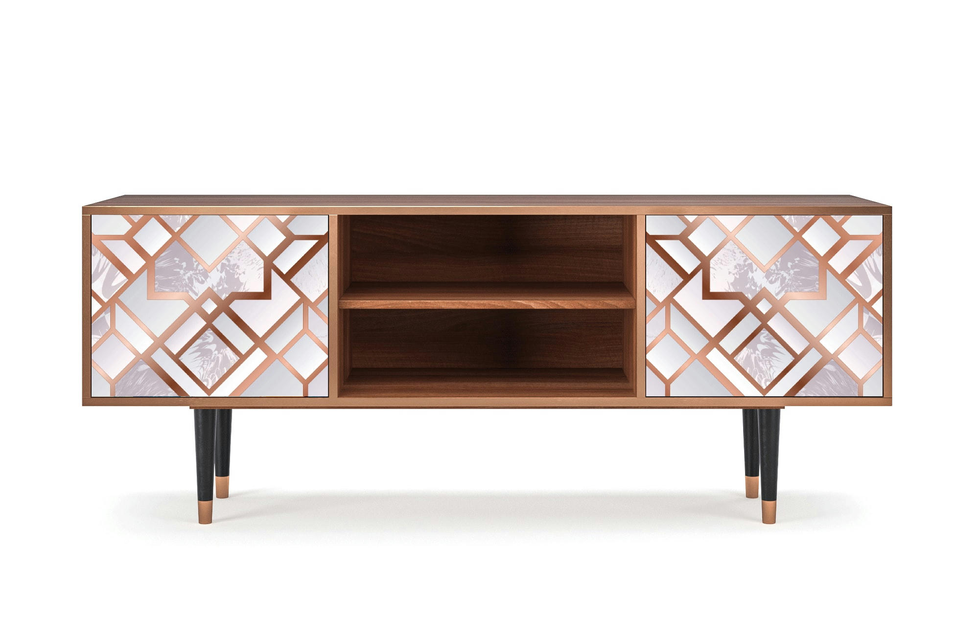 PASTEL FAIRYTALE - Meuble TV  rose clair 2 portes L 170 cm