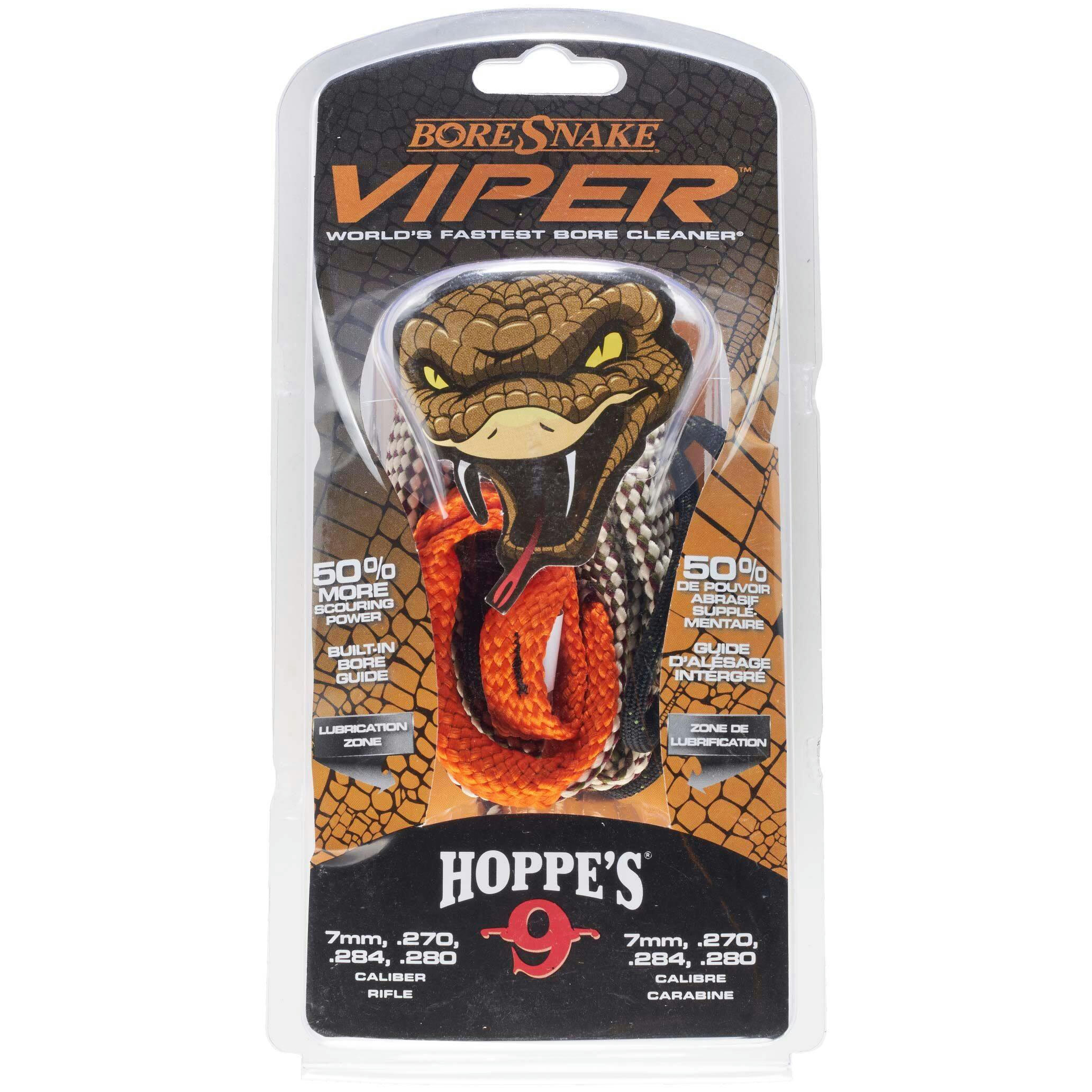 Hoppe's Boresnake Viper Hunting Gun Bore Cleaner, 7mm, .270 to .284 Caliber