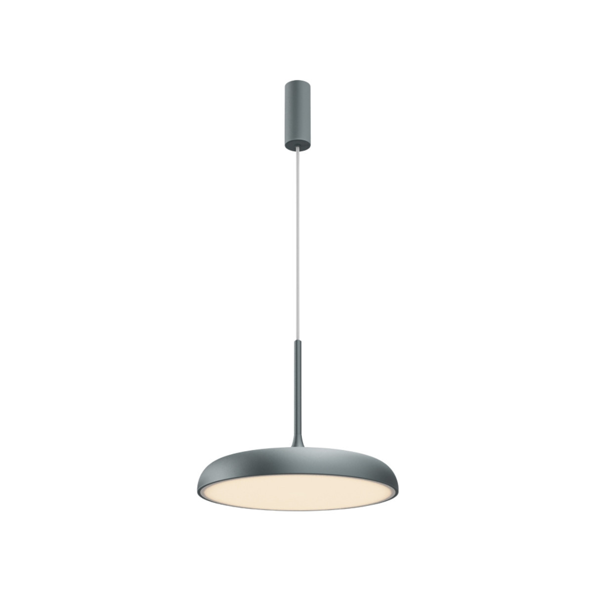 Lampa wisząca Gerhard szara LED 1x26W Ciepła biel 1400lm Maytoni