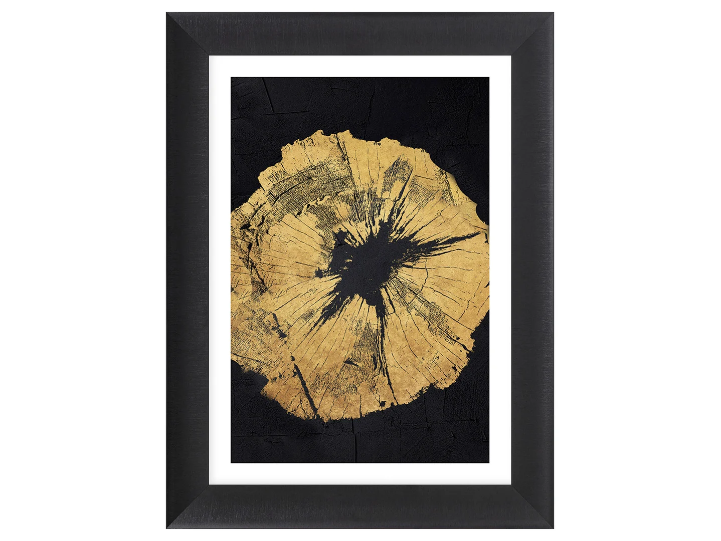 Obraz w ramie Golden Wood Line No. 1 65x85 cm