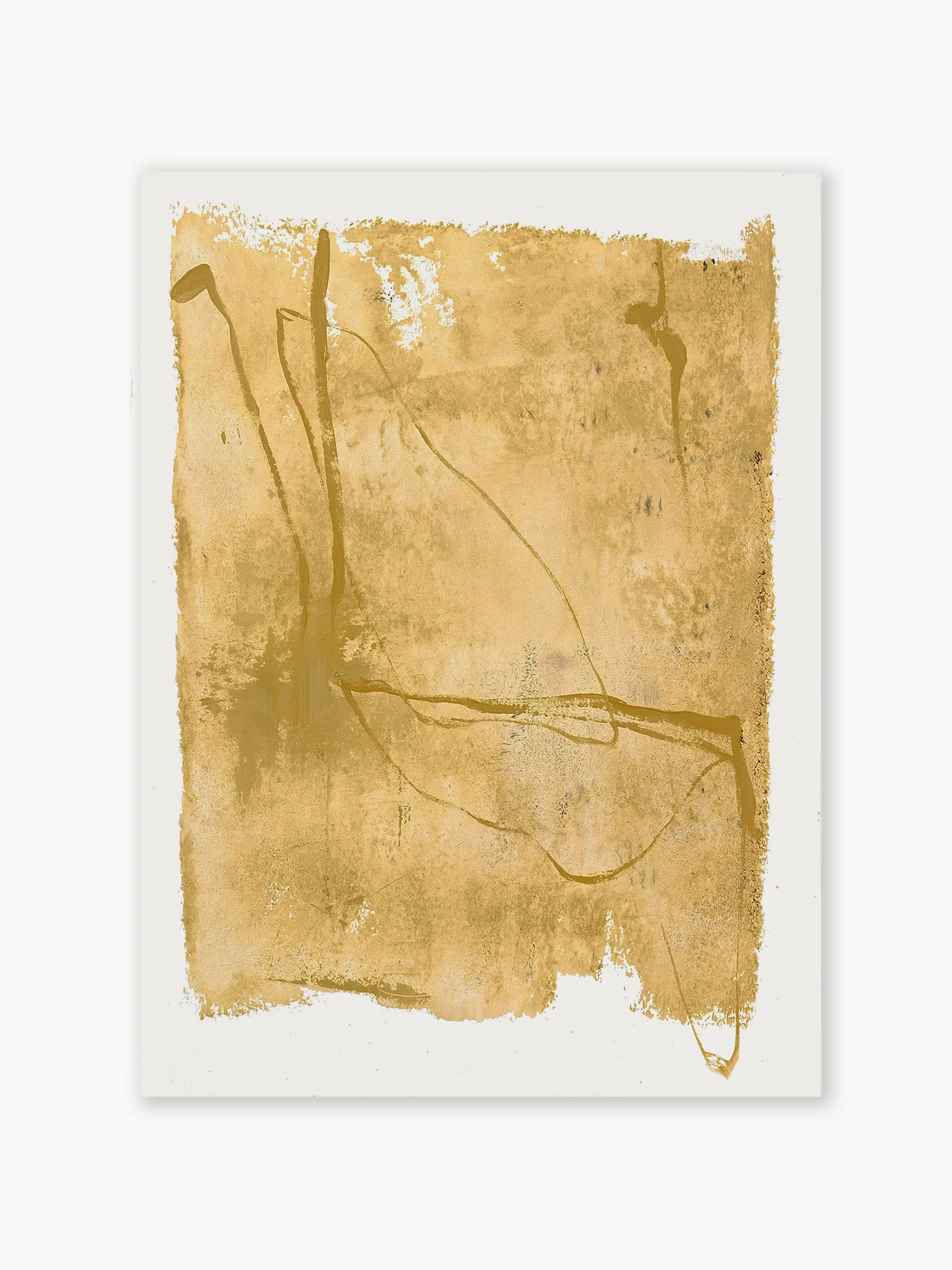 Handgemaltes Leinwandbild Yellow Layer