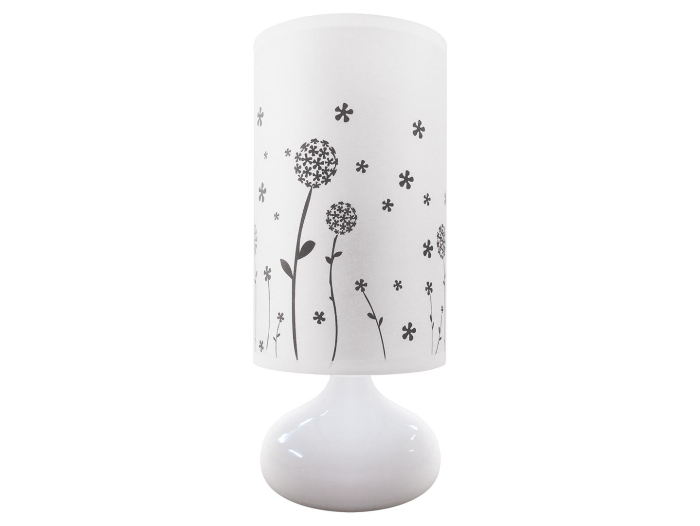 Lampa stołowa Zyta stalowa biała