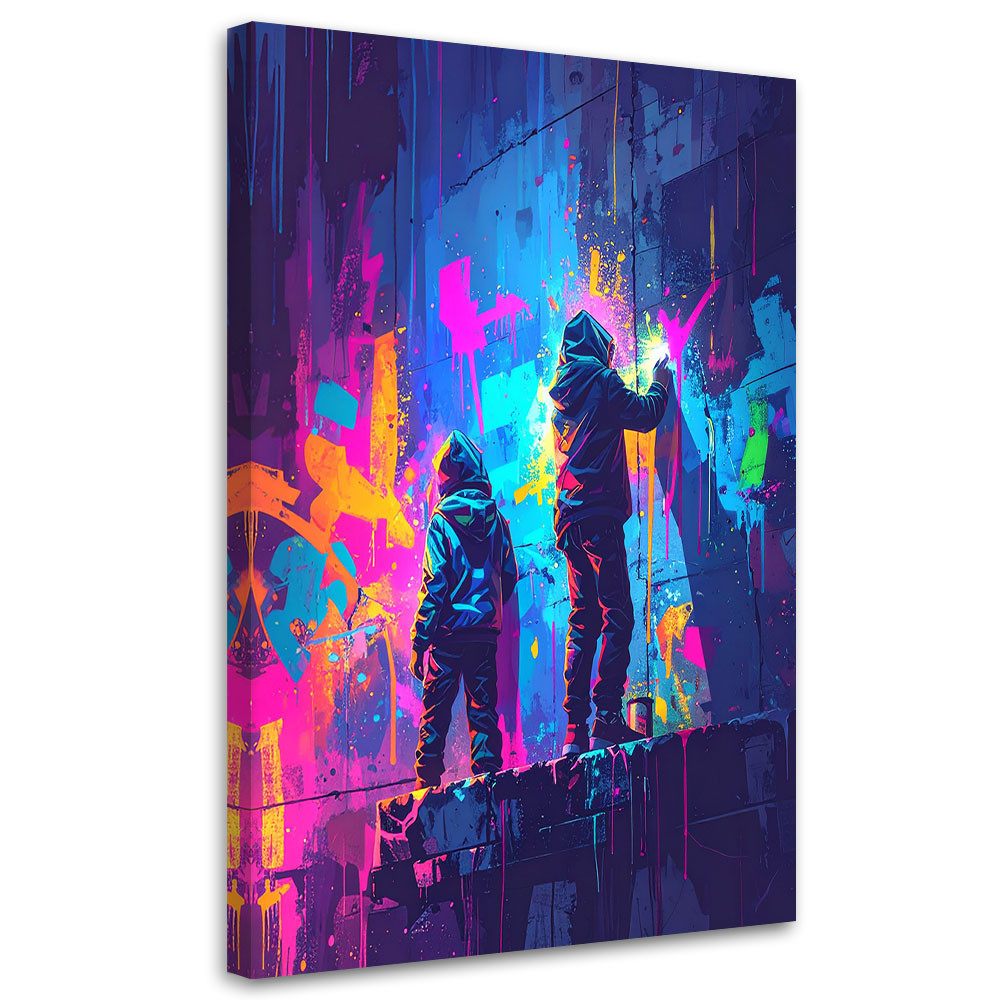 Obraz młodzieżowy, Graffiti Street Art Abstrakcja 20x30